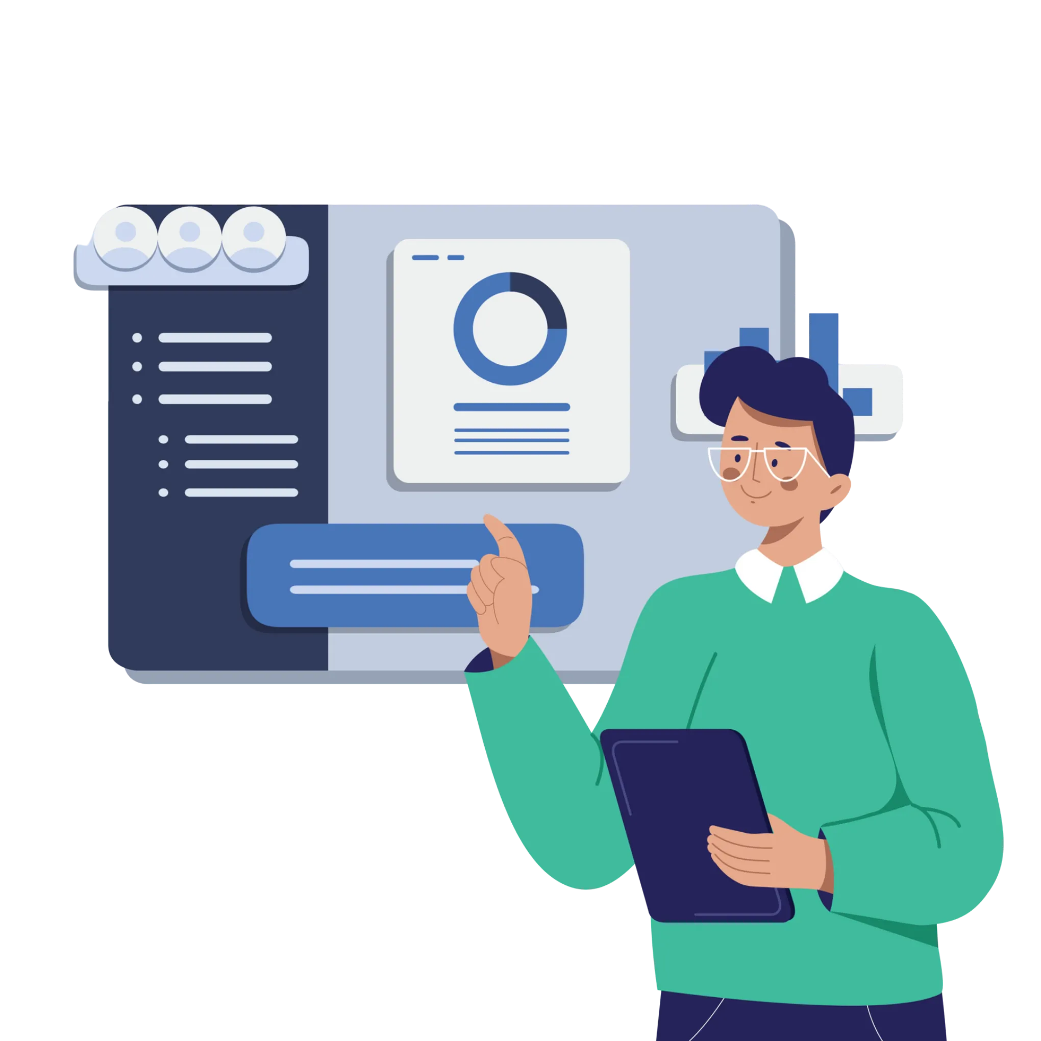 Analytics dashboard interface