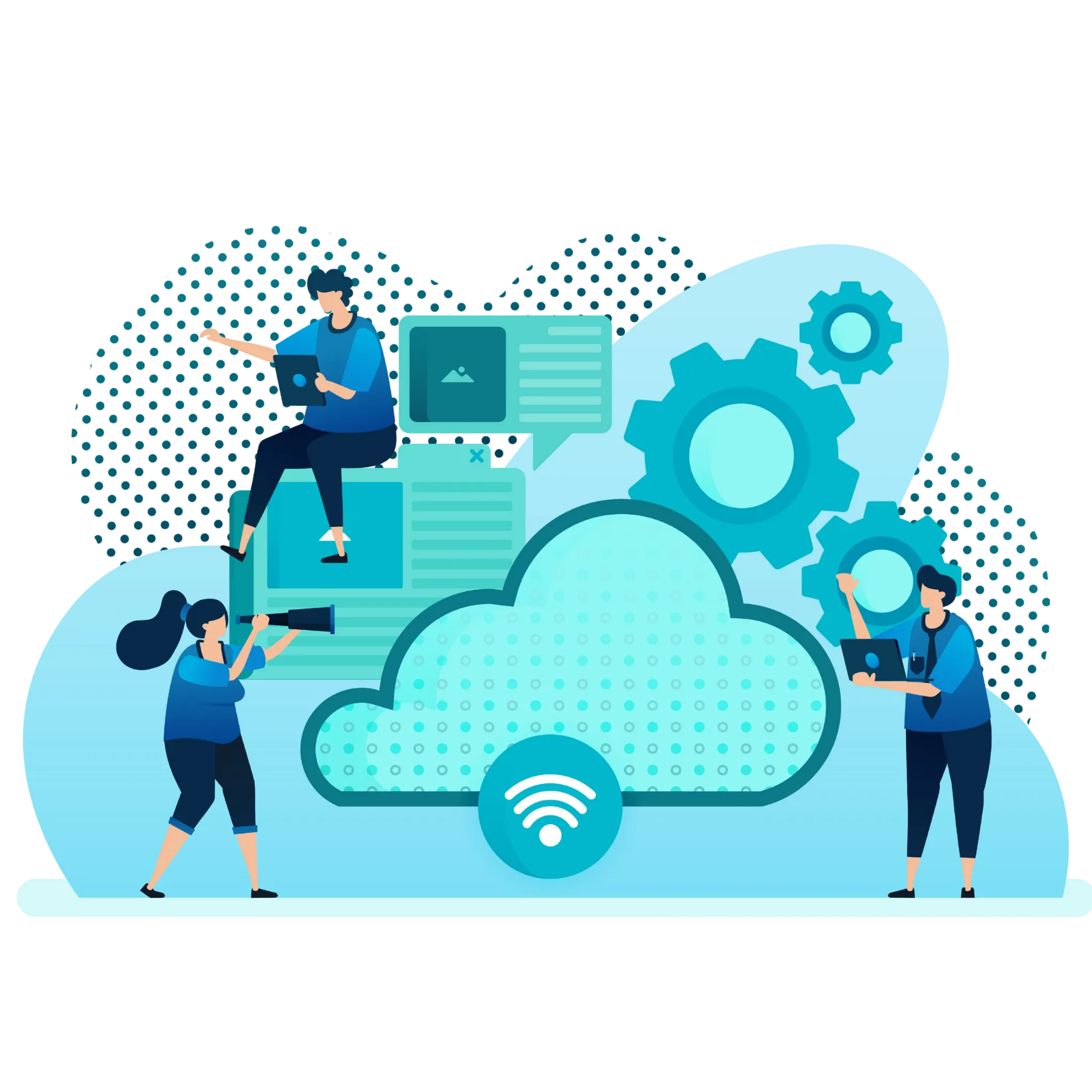 Business transformation illustration