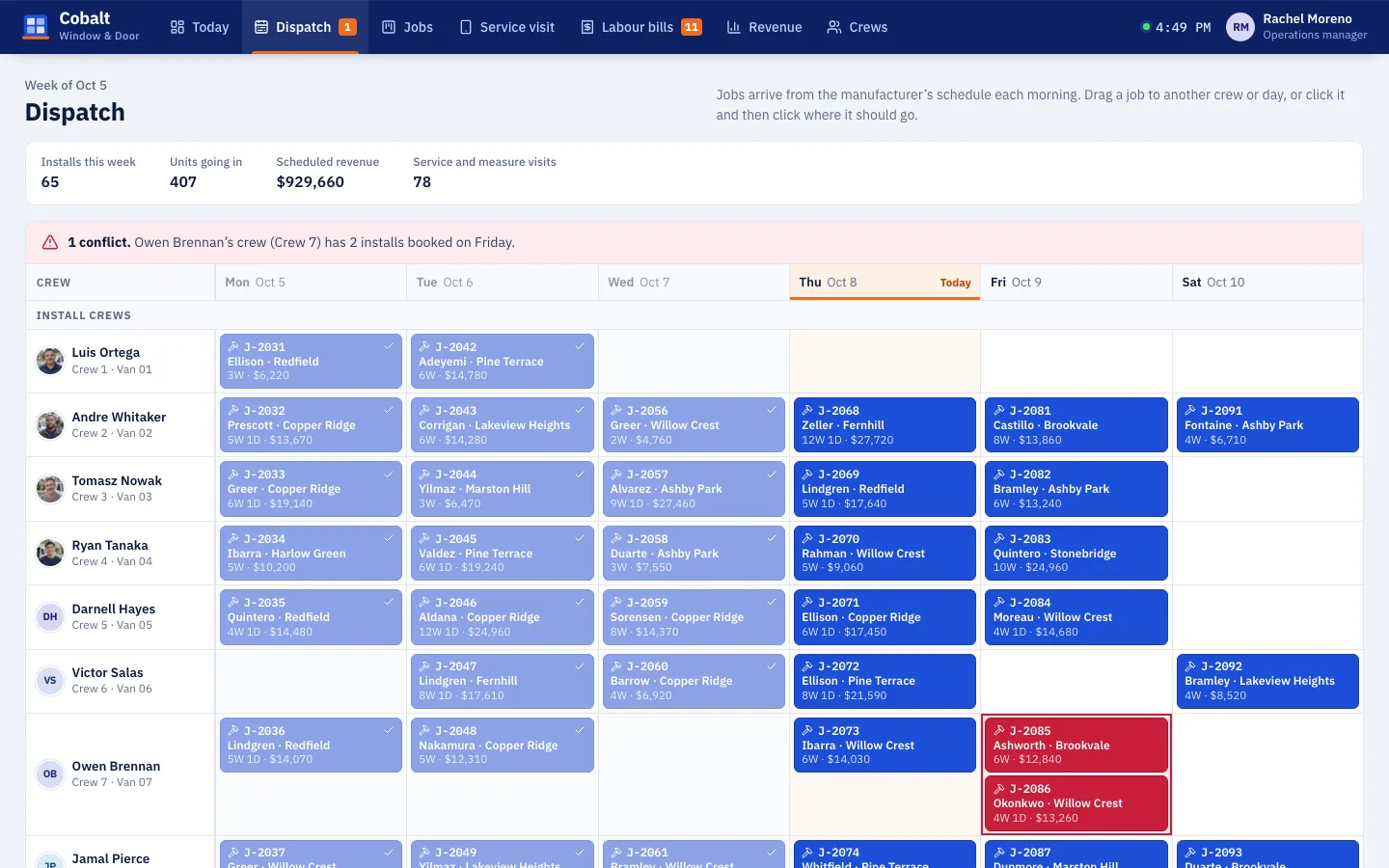 Field service operations demo